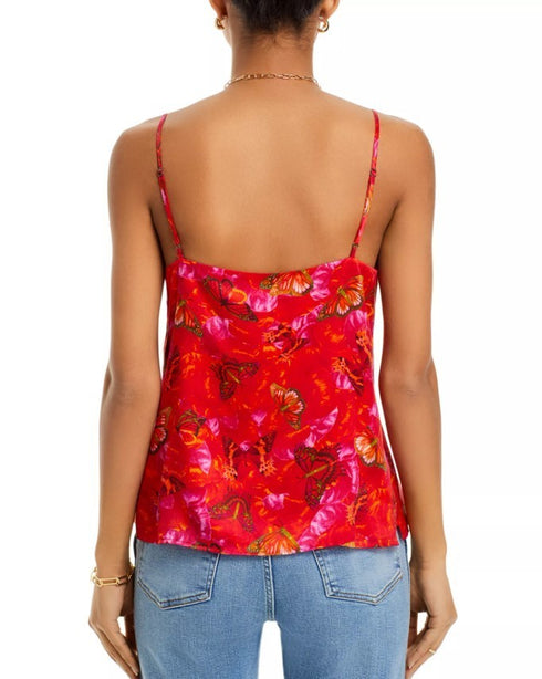 L'AGENCE Jane Silk Butterfly Cami Multi Butterfly Petal S