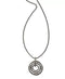ALFANI Hematite-Tone Pavé Multi-Circle Pendant Necklace, 36" + 2" ext