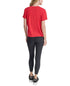 DKNY Sport Women's Rhinestone Stripe Knot T-Shirt Red Light M