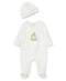 Little Me Baby Boys or Girls Giraffe Coverall with Hat, 2 Piece Set Size Newborn