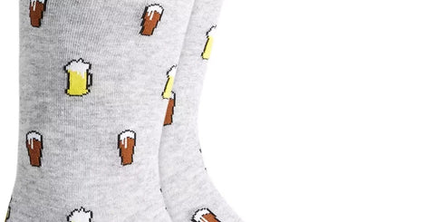 Club Room Men's Beer Crew Socks Gray  Size 10-13
