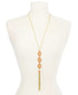 INC International Concepts Bead & Chain Tassel Pendant Necklace (26+3)