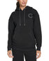 Calvin Klein Women's Eco Fleece Logo Pullover Hoodie Black M