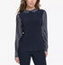 Tommy Hilfiger Women's Collared Pleated-Sleeve Top Mdngt/Toba S