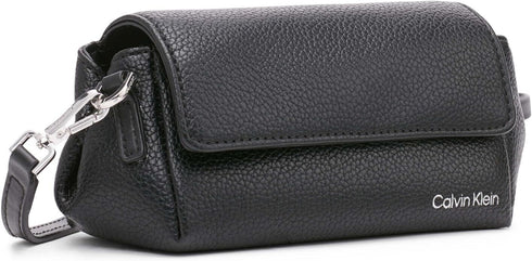 Calvin Klein Argo Small Crossbody with Square Earbud Case Black/Animal Print