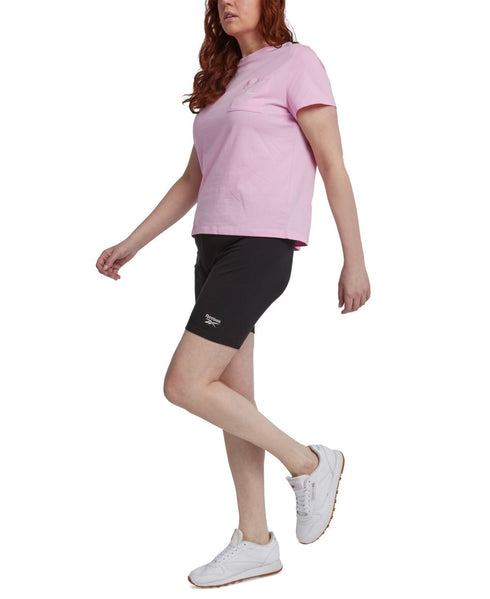 Reebok Plus Size Identity Logo Bike Shorts Black 2X