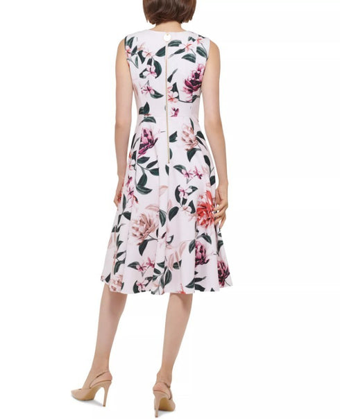 Calvin Klein Women's Sleeveless Floral A-Line Dress Size 6