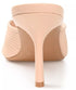 Journee Collection Women's Greer Square Toe Dress Sandals Nude 8M