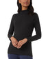 32 Degrees Women's Mock-Neck Long-Sleeve Top Black 2XL