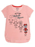 Disney how to draw Minnie Mouse Embroidered Graphic T-Shirt Pink Size Small