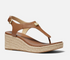 Michael Kors Laney Thong Espadrille Sandals Luggage 5.5M Brown