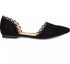 Journee Collection Women's Jezlin Scalloped Pointed Toe Flats Black 6W