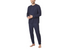 Nautica Mens 2-Pc Relaxed-Fit Waffle Knit T-Shirt & Pajama Pants Set Navy Size S