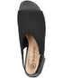 Bella Vita Womens Marin Wedge Black Solid Open Toe Knit 9.5WW