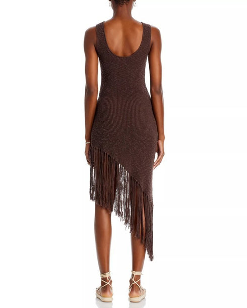 Rails Rylee Fringed Dress Umber Sleeveless XL