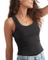Marine Layer Lexi Ribbed Tank Faded Black Size XL