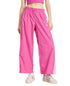 adidas Women's Three Stripe Parachute Mid Rise Pants Pink M