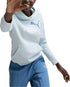 Puma Women's Essential+ Logo Fleece Hoodie Frosted Dew M