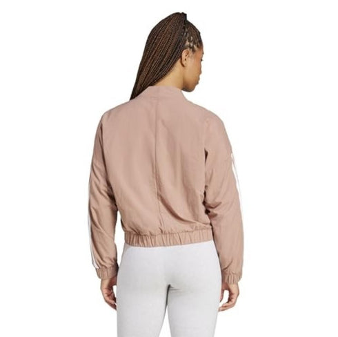 adidas Women's Essentials 3-Stripes Lifestyle Bomber Jacket Warm Clay XL