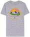 BASS OUTDOOR Men's Sun Scene Graphic T-Shirt Front Graphic Grey Size XL