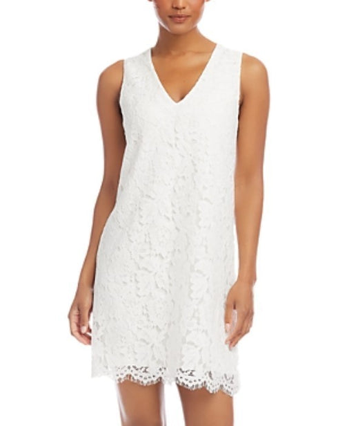 Karen Kane Lace Shift Dress Cream Size L