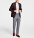 Michael Kors Men's Classic Fit Wool Blend Sport Coats Burgundy Size 42L