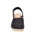 Easy Street Womens Wedge Sandals Stargaze Slingback Espadrille Black 11M