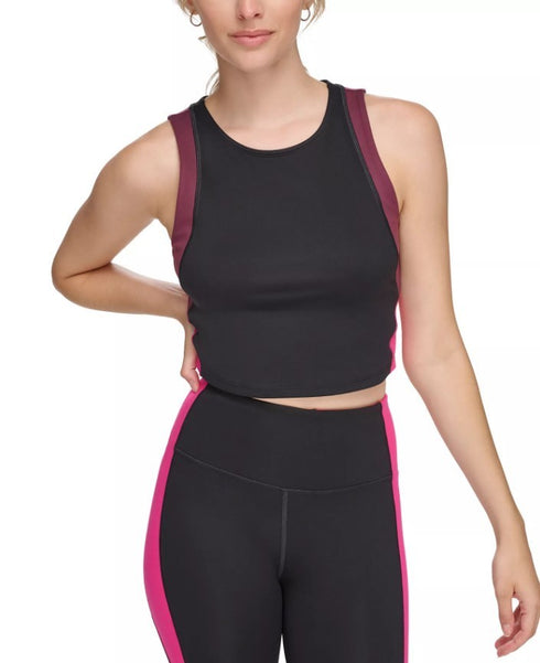 Calvin Klein Performance Women's Performance Colorblock Crop Top Pink S