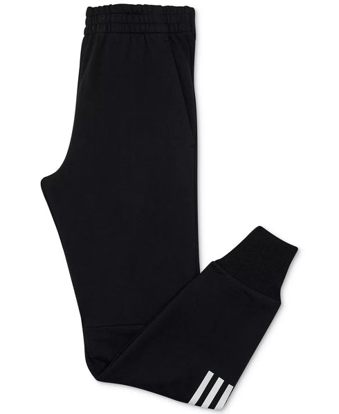 ADIDAS Big Boys Transitional Cotton Jogger Pants Black Size M (10/12)