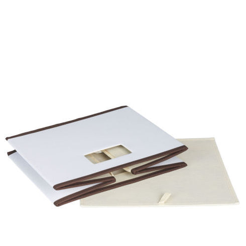 Household Essentials Deluxe Open Storage Bin with Cutout Handle Pack of 2! - New