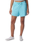 Columbia Women's Trek Mid-Rise French Terry Shorts Aquamarine L