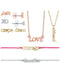 RACHEL Roy Tri-Tone Stud Earrings, Pendant Necklace & Bracelet 7 days Adornment