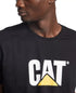 CATERPILLAR Men's Logo Graphic T-Shirt Black Size Large