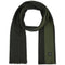 CALVIN KLEIN Men's Thick Wool Blend Side Stripe Scarf Green/ Charcoal ONE SIZE
