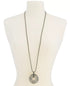 ALFANI Hematite-Tone Pavé Multi-Circle Pendant Necklace, 36" + 2" ext
