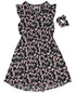 Epic Threads Big Girls Short Sleeve All Over Butterfly Print Challis Dress M