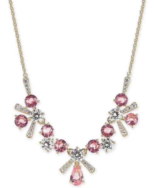 Eliot Danori Multi-Crystal Flower Statement Necklace, 16" + 1" extender $85