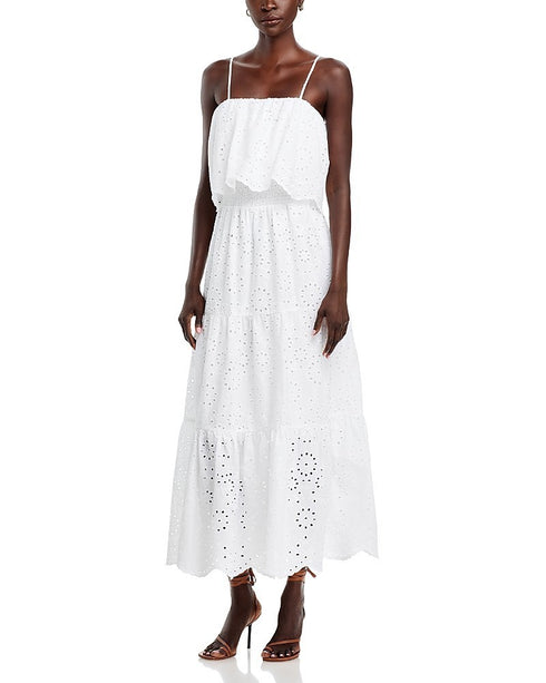 Koko + Mason Tie Back Maxi Dress White Size M