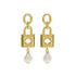 Kate Spade New York Lock And Spade Pearl Drop Earrings Gold