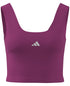 adidas Women's Essentials Small Logo Cotton Tank Top Lucid Fuchsia White S