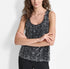 DKNY Womens Black Sequins Scoop Neck Sleeveless Tank Top Size Clr Seqn W XL