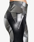 Under Armour Perpetual Powerprint Black Gray Compression Leggings Womens Size XS