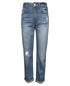 IMPERIAL STAR Big Girls High Rise Modern Cuffed Mom Jeans Size 14