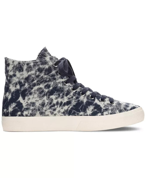 Sun + Stone Mesa High Top Casual Sneakers Men Blue Tie Dye Lace Up New 10.5