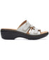 Clarks Women's Merliah Karli Slip-on Strappy Sandals White Size 8N