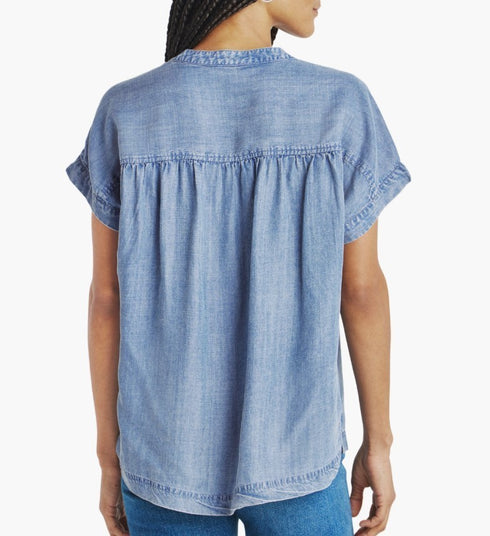 Splendid Wynne Indigo Pullover Top Size XS