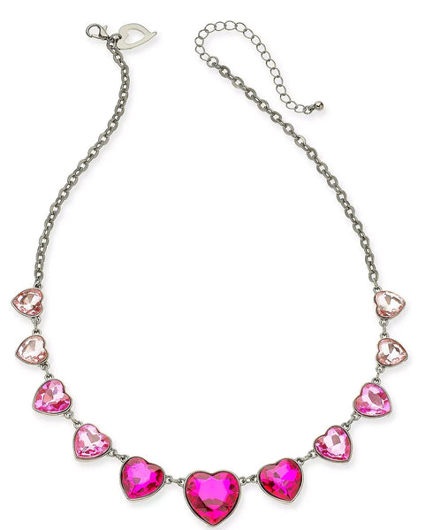THALIA SODI Gold-Tone Crystal Heart Statement Necklace, 18" + 3" ext