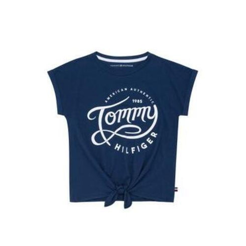 Tommy Hilfiger Big Girls Script Circle Tee XL (16)