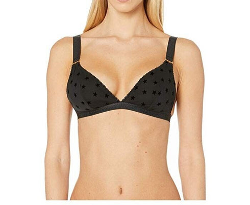 Stella McCartney Betty Twinkling Soft Cup Bralette Black Size Small