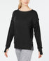 Ideology Women's Activewear Criss Cross Crewneck Sweatshirt Size L